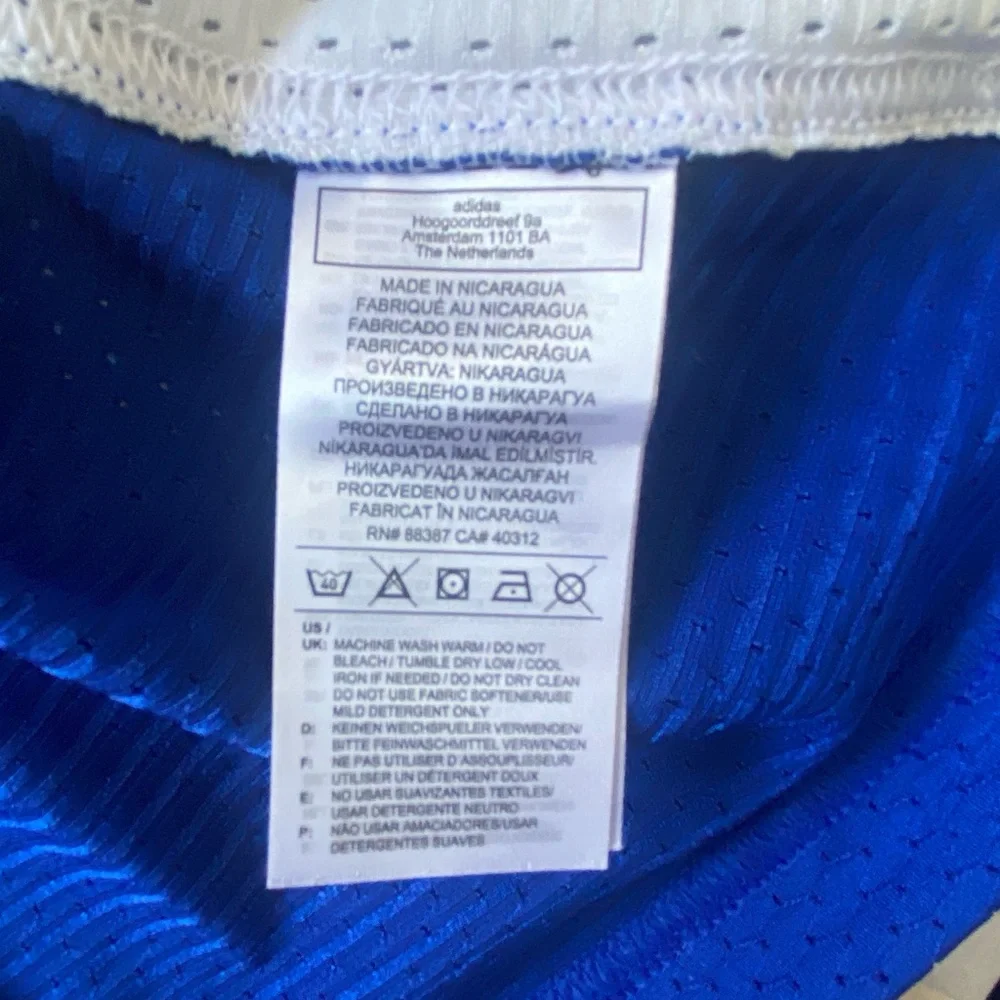 Adidas Plus Size 2XL Royal Blue‎ Football Practice Jersey